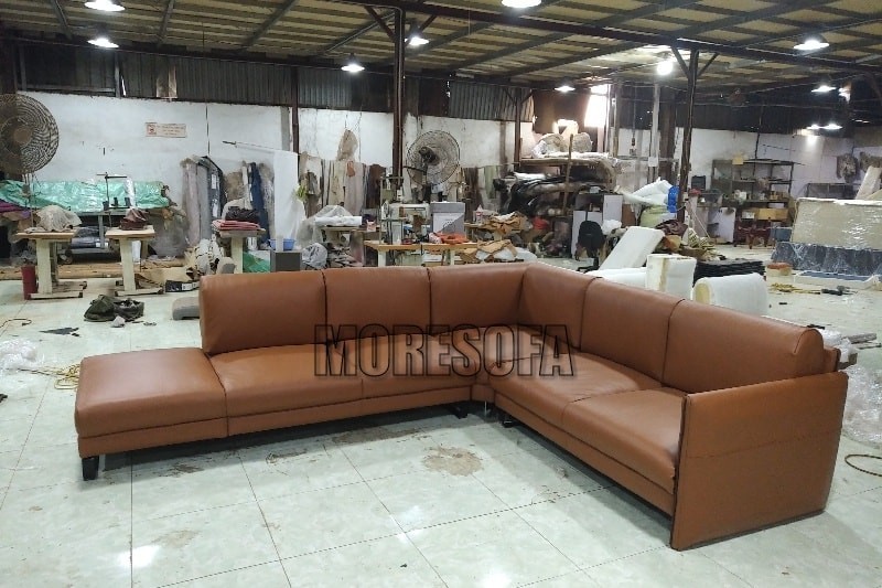 Sofa góc gỗ đệm